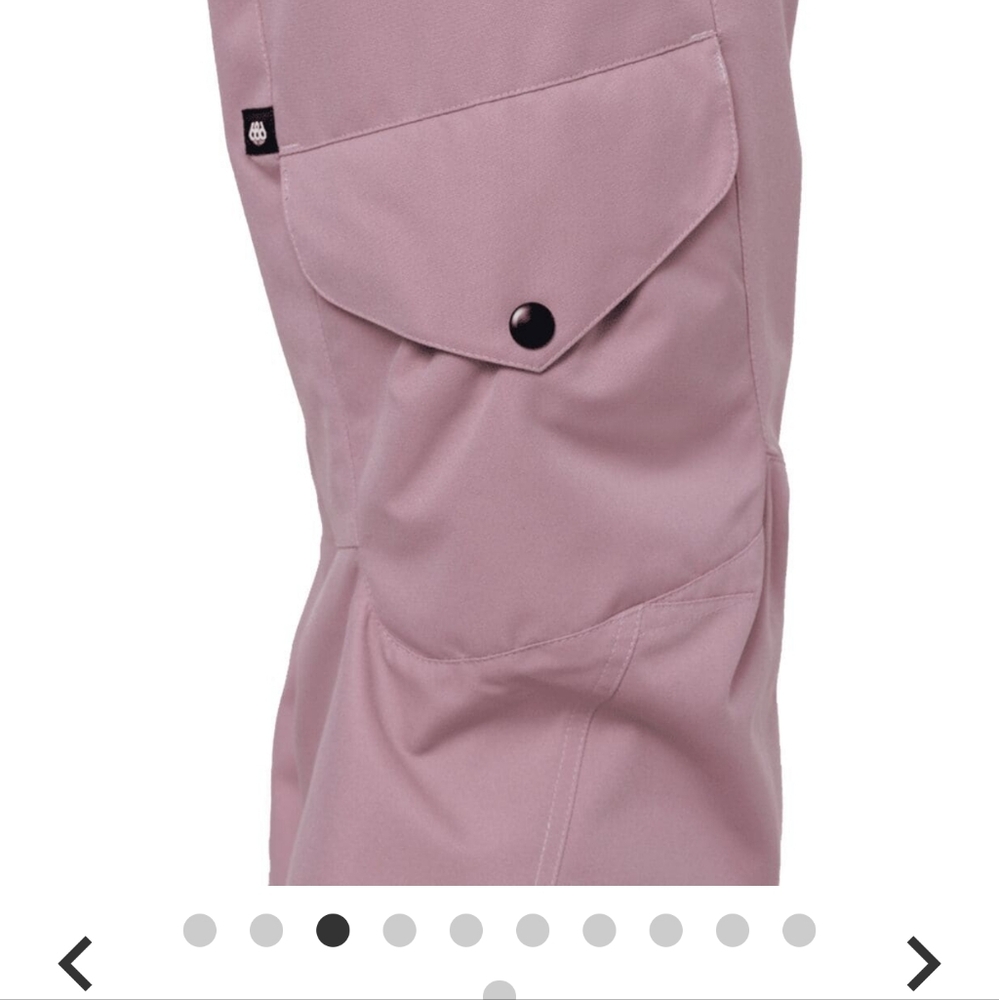 686 XS Dusty Mauve Aura Insulated Cargo Pant - Women's - Picture 15 of 16